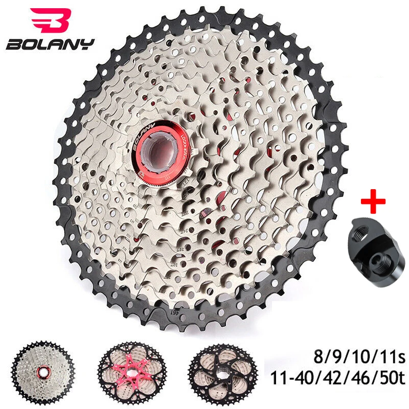 Кассета BOLANY MTB 8 9 10 11 скоростей 11-40/42/46/50T велосипедный переключатель свободного