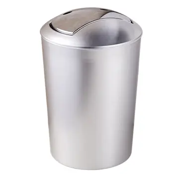 

6.5L Bathroom Garbage European Style Trash Wastebin With Lid Kitchen Trash Cans Storage Tools Garbage Waste Bin