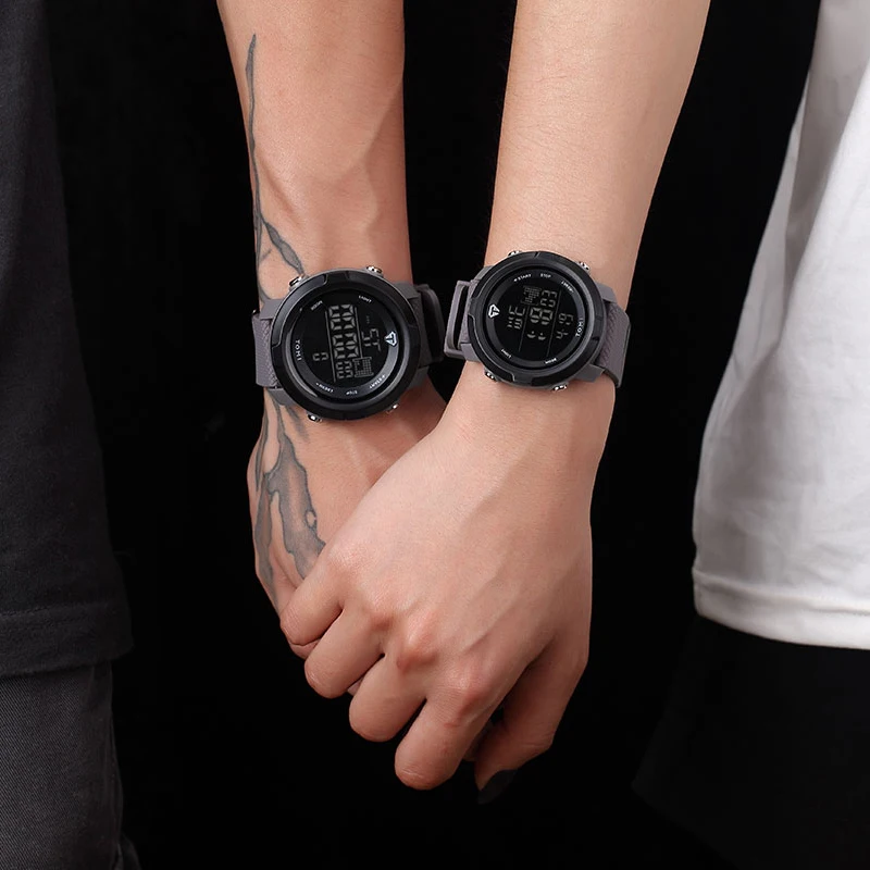 Outdoor Sport Watch Men Women Multifunction 3Bar Waterproof PU Strap LED Display Watches Chrono Digital Watch reloj hombre