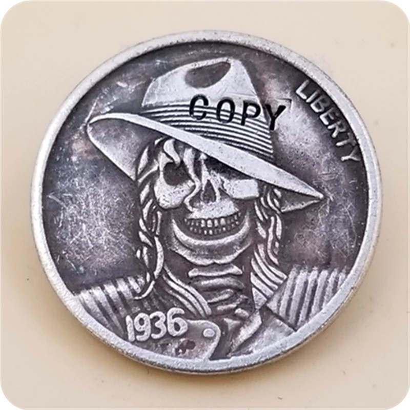 Хобо Никель Coin_Type# 35_1936-S с гравировкой в виде американского бизона из никеля копия монет