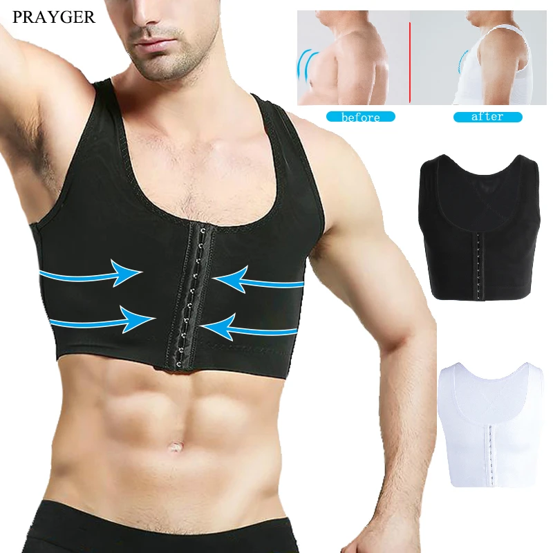 Donubiiu Ginecomastia Compress Reposition Shaper Mens Busto Dimagrante Body Vest Ginecomastia Compressione Camicie per Uomo 