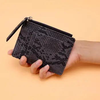 

Hot Sale Coin Purses Multi-function Fashion Women Short Clutch Leather Card Bag Short Serpentine Wallet Zipper Purse