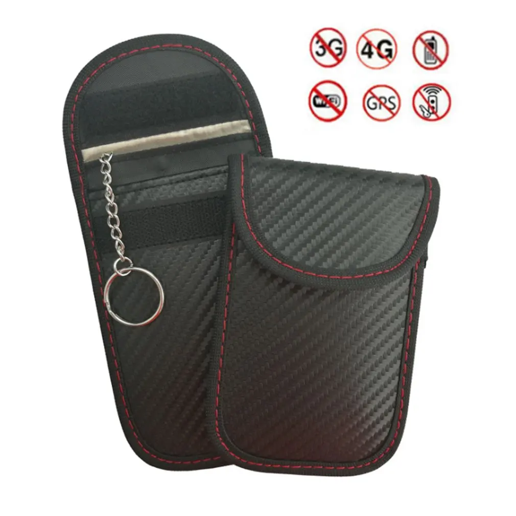 2020 Newest Hot 1pc Anti theft Car Key Fob Signal Blocker Faraday Signal Blocking Pouch Bag Key