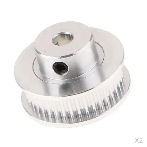 GT2 Synchronous Wheel 40 Teeth 5mm Bore Aluminum Timing Pulley for X Axis and Y Axis Drive of 3D Printer 2PCS