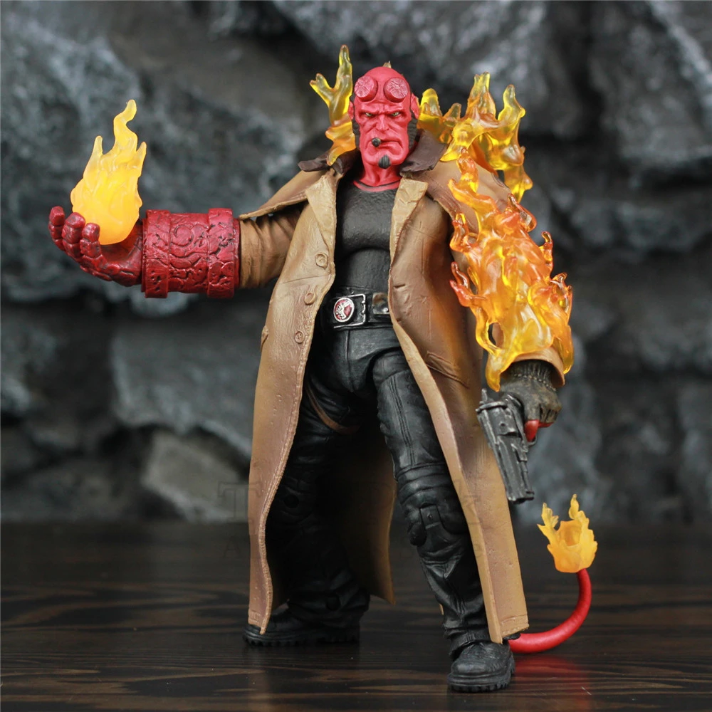 喫煙ヘルボーイ7 アクションフィギュアサマリアハンドガンanung国連ラマ息子サタンスーパーヒーロー映画のおもちゃ人形 Null Aliexpress