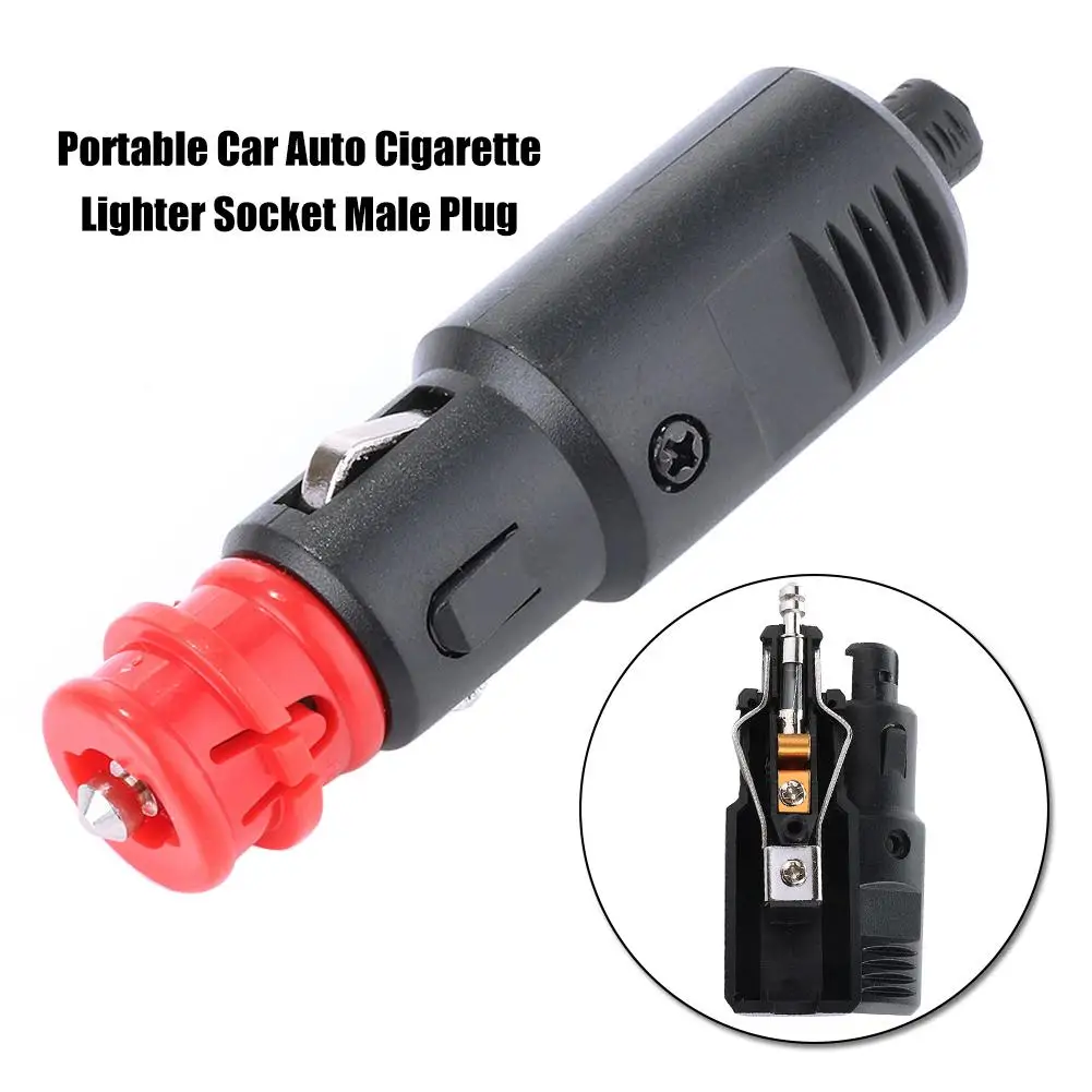 

Portable Car Auto Cigarette Lighter Socket Male Plug Adapter with Insurance Tube Tools Car Electronics Car Interior Accessories