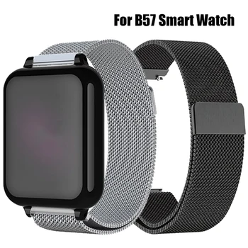 

Milanese Wrist Strap For B57 Smart Watch Magnetic Loop Replacement Watchband 16MM Correa Accessories For B57 Bracelet Bands
