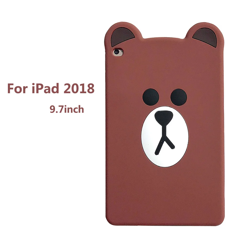 Cqqdoq чехол s для iPad Pro 10,5 Ipad Air 1 2 219 Носки с рисунком медведя из мультика защитный силиконовый чехол для IPad Mini 1 2 3 4 9,7 чехол Coque - Цвет: for ipad 2018 9.7