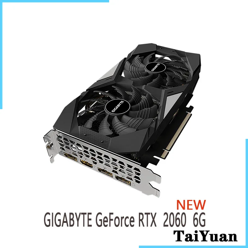 GIGABYTE  GeForce RTX  2060 6G GPU Graphic Card  Support Desktop CPU Motherboar NEW graphics card for desktop