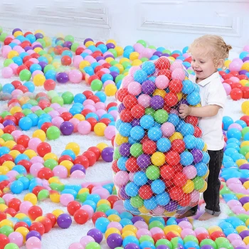 

400 Pcs/Lot Dry Pool Balls Kids Toy Colorful Water Pool Ocean Wave Ball Pit Soft Eco-Friendly Swim Pit Toy For Baby Dia 5.5cm