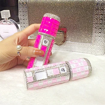 

Electric Handmade Rhinestone Mini Portable Travel Humidifier Bling Diamond Mini Ultrasonic Diffuser Facial Humidification Device