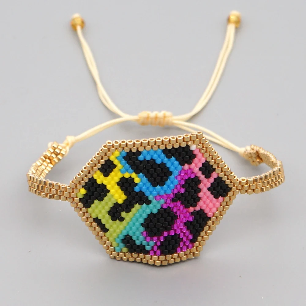 

Go2boho Leopard Bracelet For Ladies Jewelry Handmade Bead Woven Pulsera Femme 2021 Trendy Jewellery Miyuki Bracelets For Women