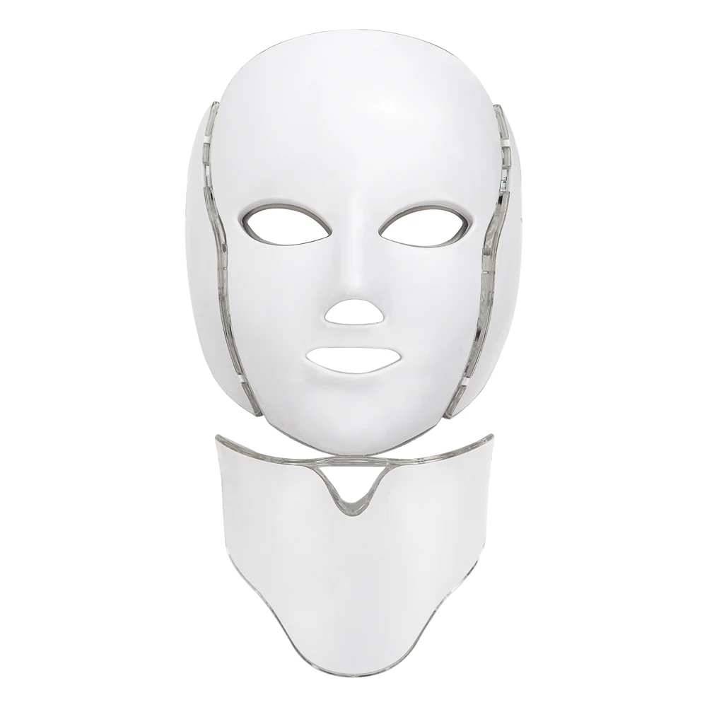  7 Colors Led Facial Mask Led Korean Photon Therapy Face Mask Machine Light Therapy Acne Mask Neck B - 33045332772