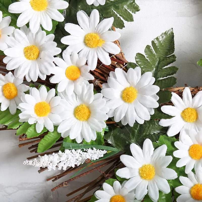 30 см DIY поддельные цветочные гирлянды искусственный Шелковый Подсолнух головной Венок Свадебные украшения вечерние украшения события для домашнего сада