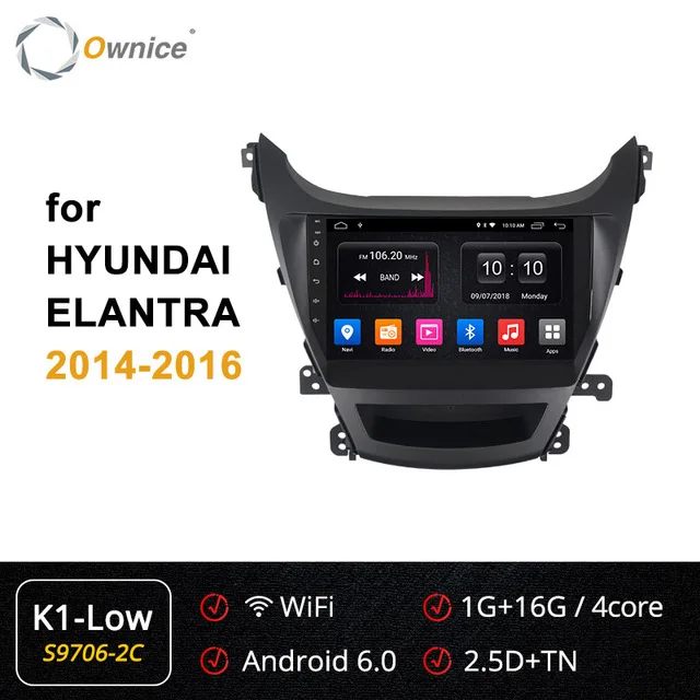 Ownice 360 Pano ram a 4G ram 64G rom Android 9,0 4G LTE SPDIF Автомобильный Радио Видео Плеер DVD gps navi " для hyundai Avante 2012 - Цвет: K1-Low