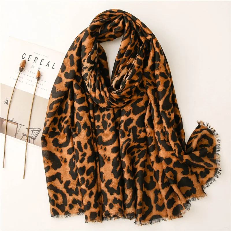 Luxury Brand Winter Scarf,Khaki Leopard Scarf Women,Soft Pashminas,Shawls and Scarves Muslim Hijab,Animal Print Leopardo,Capes