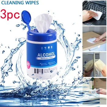 

75% Alcohol Wipes Barrel Disinfection Wipes 60 Pc Canned Sterilization Alcohol 60ml Outdoor Skin Care Toilet Paper#YL10