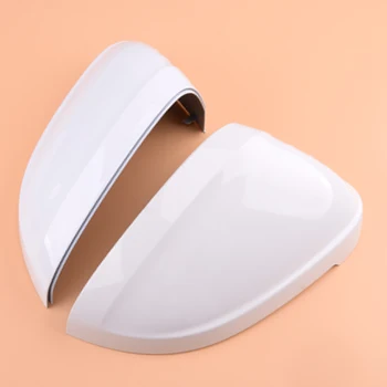 

1 Pair White Left & Right Door Side Rearview Wing Mirror Cover Cap Housing 8W0 857 527 Fit For Audi A4 S4 B9 A5 S5 RS4