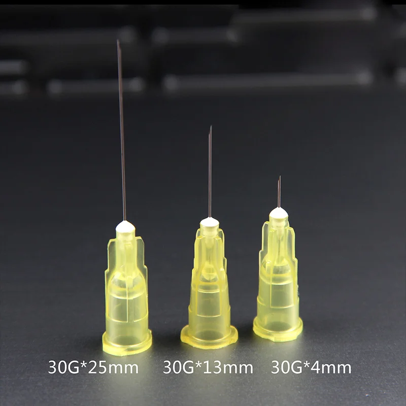 Painless Small Needle 13mm 4mm 25mm Disposable 30G Medical Micro-Plastic Injection Cosmetic Sterile Needle Surgical Tool 100pcs