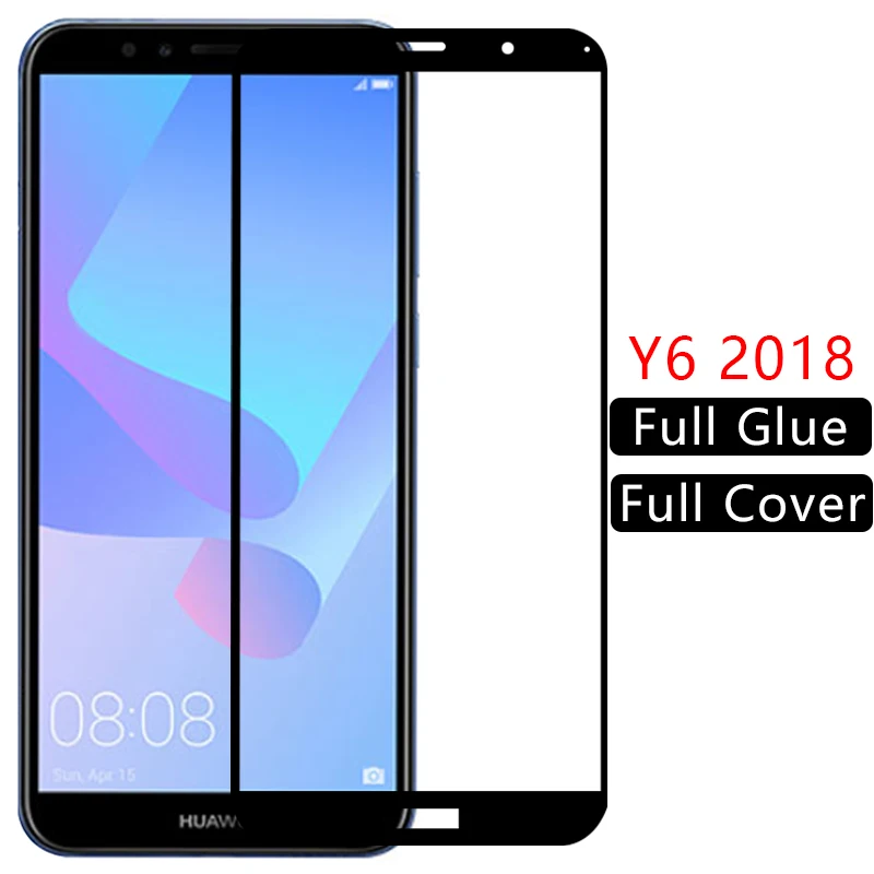 Защитное стекло 9d для huawei y6 prime 2018 y 6 6y y6prime y62018 | Мобильные телефоны и аксессуары