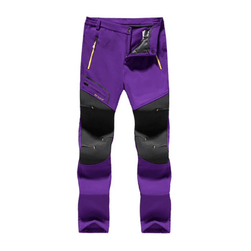 EX-Strech Man Winter Fishing Waterproof Camping Trekking Fleece Outdoor Hiking Pants Climbing skiing Softshell Trouser Travel