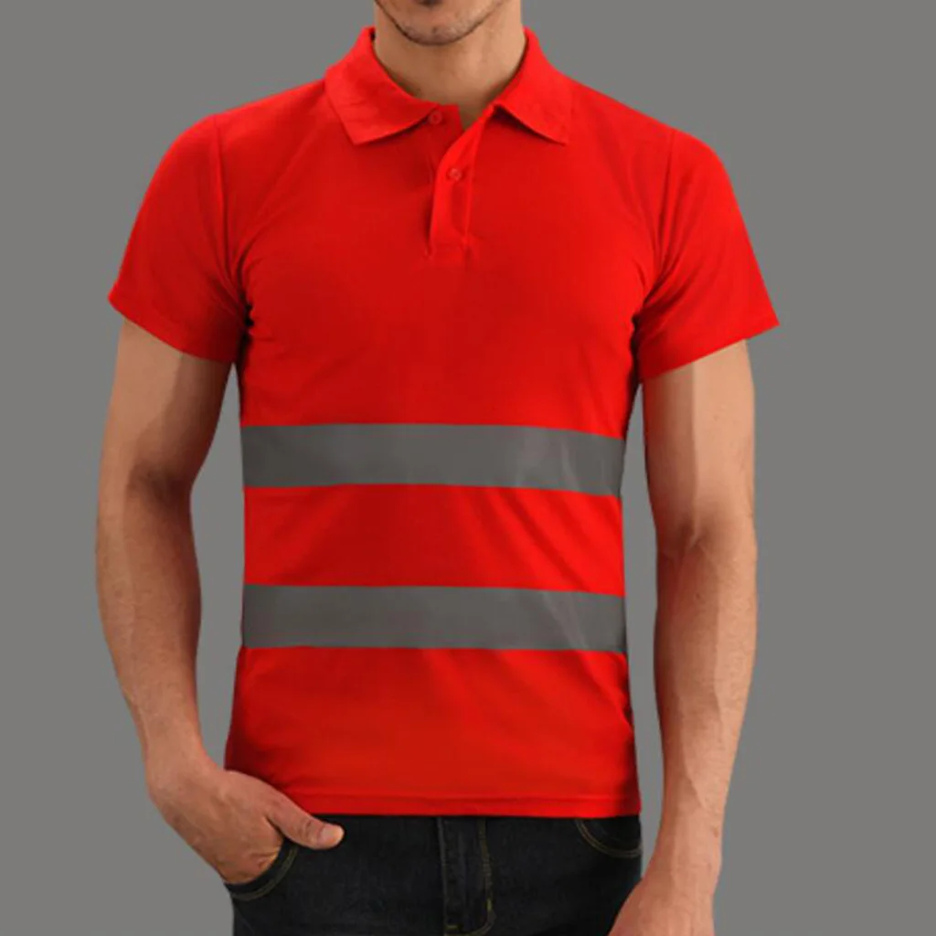 Hi Vis T Shirt Reflective Safety Short Sleeve HIGH Visibility