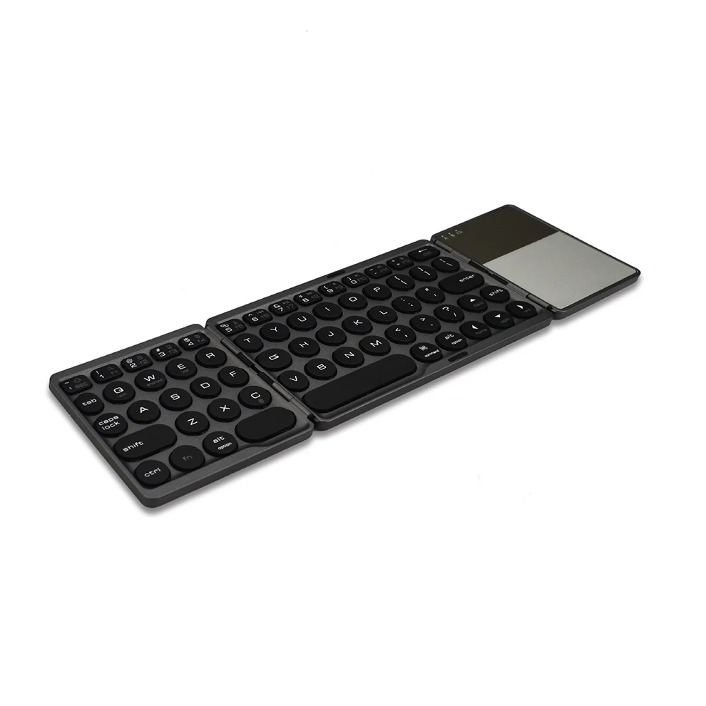Jelly Comb Bluetooth 3,0 складная клавиатура круглая клавишная крышка трехслойная клавиатура портативная беспроводная клавиатура с тачпадом