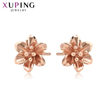 

Xuping Jewelry Exquisite Simple Exquisite Flower Shape Earrings Temperament for Women Girls Christmas Eve Gifts 80331