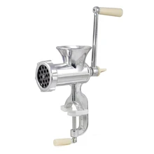 Retro Hand Operated Manual Kitchen Clamp Grinder Meat Mincer Maker Beef Sausage meat grinder high quality stainless steel manual mini meat grinder mincer table hand crank tool for kitchen 8 zf
