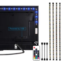USB Светодиодная лента 5050 гибкий RGB светодиод DC5V RGB+ белый цвет сменный декор стола экран ТВ фоновое освещение