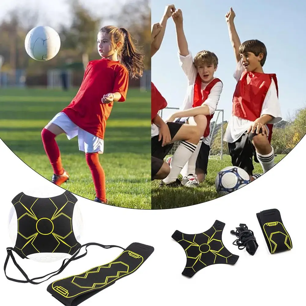 Soccer Training Belt Adjustable Football Kick Trainer Soccer Ball