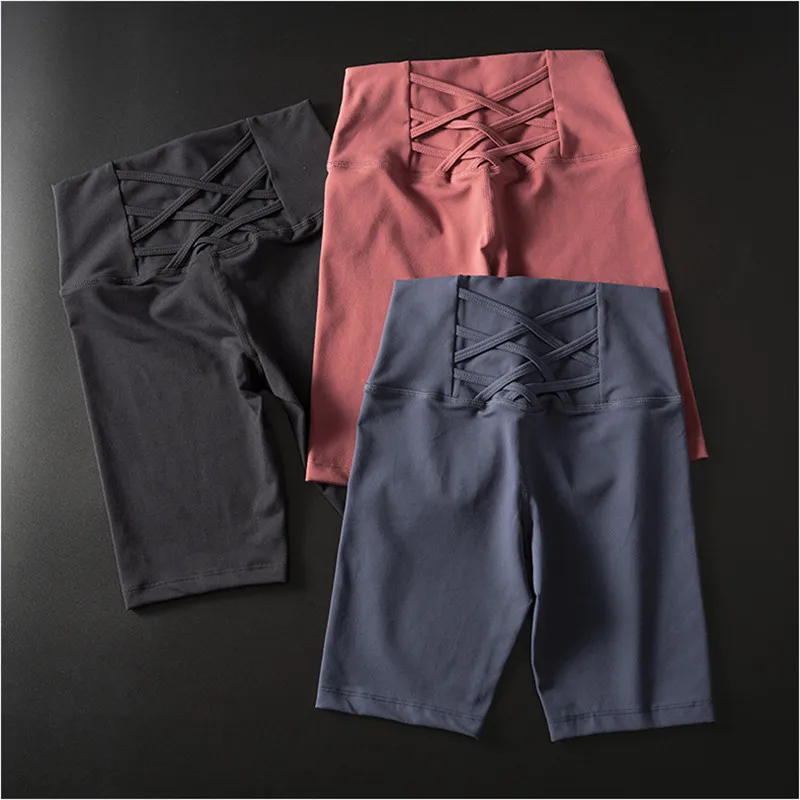 

Women Sport Shorts Elastic Workout Shorts High Waist Gym Athletic fitness Shorts running Booty Push Up Stretch Yoga Shorts