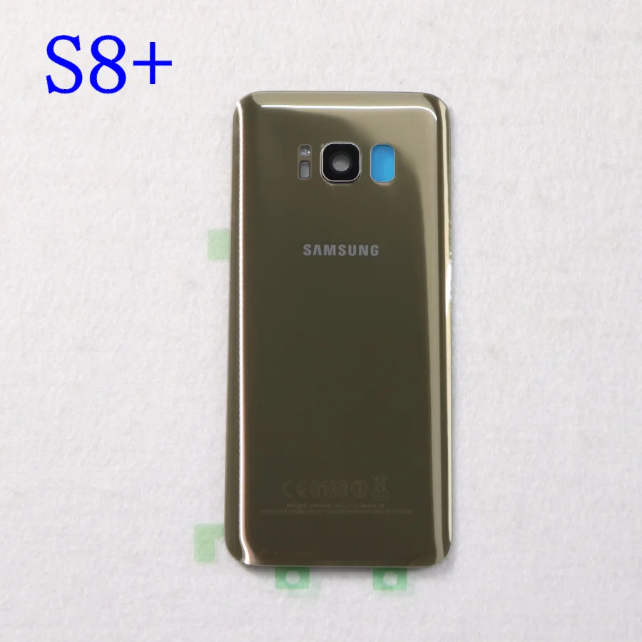 S8 Plus Gold Samsung задняя Батарея Крышка для samsung Galaxy S8 G950 SM-G950F G950FD S8 плюс S8+ G955 SM-G955F G955FD сзади Стекло чехол - Цвет: S8 Plus Gold