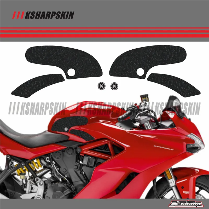 

ADESIVI 3D Sticker Decal Emblem Protector Tank Pad Tank grip For DUCATI 17-18 SUPERSPORT 2017-2018 SUPERSPORT S