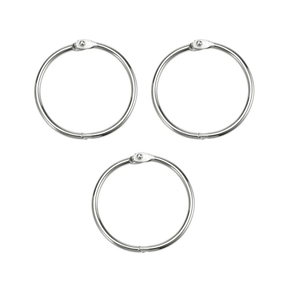 Loose-Leaf Open Paper Ring DIY Loose Binder Rings Diy Loose Leaf Rings Inner Diameter 25mm Outer Diameter 30mm 100Pcs