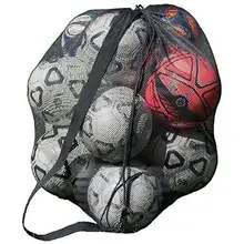Баскетбольный мешок сумка для хранения спортивный Бюстгалтер с сеткой на шнурке открытый очень большая футбольная переносная сеть Футбольная сумка мяч