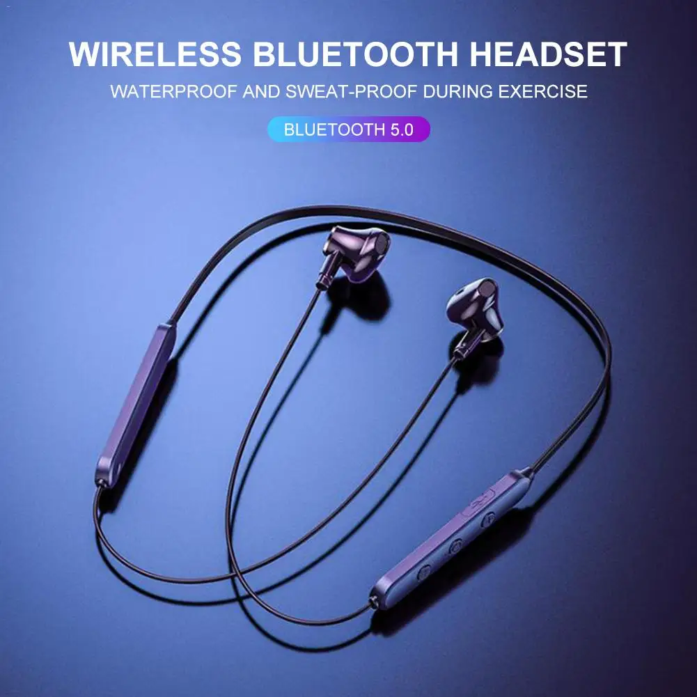 

Wireless bluetooth Seadset Sports Bluetooth 5.0 Headset In-Ear Smart Earphone Neck Mounted Waterproof Mini Smart Earbuds