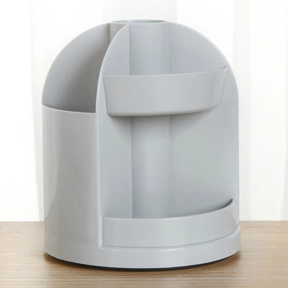 

Multifunction Multi Grid Stationery Home Desk Pen Holder 360 Degree Rotated Pencil Portable School Cylinder Shape Office Divided