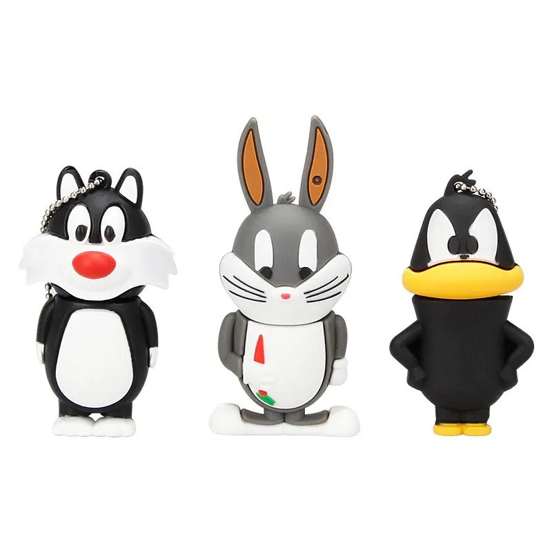 

cartoon animal series cat lion rabbit USB 2.0 usb flash drive 128gb pendrive 4GB 8GB 16GB 32GB 64GB pen drive gift free shipping
