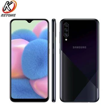 Перейти на Алиэкспресс и купить Новый Samsung Galaxy A30s A307GN-DS 4 Гб RAM 64/128 ГБ ROMMobile Phone 6,4 дюймтройная задняя камера 25MP 8MP 5MP камера с двумя sim-картами