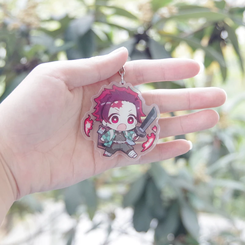 Аниме Demon Slayer: Kimetsu no Yaiba Tomioka Giyuu Tokitou Muichirou Tsuyuri Kanawo Косплей акриловый брелок подвеска брелок игрушка