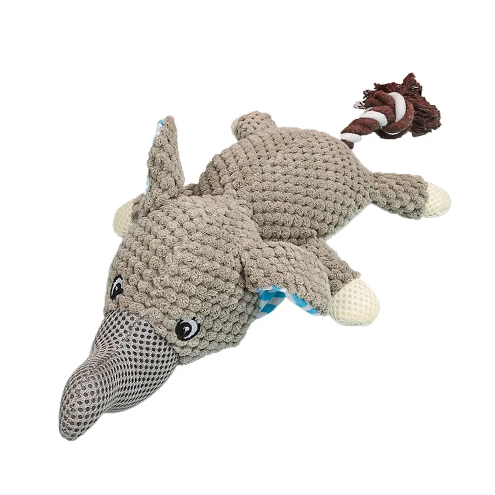 Dog Plush Toy Squeaky Interactive Puppy Dog Toys With Crinkle Paper