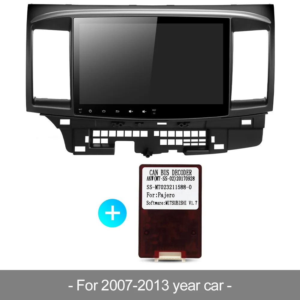 with canbus Uniway PX6 DSP Android 9,0 автомобильный dvd для Mitsubishi Lancer 10,1 дюймов 2008 2009 2010 2011 2012 2013 автомобильный стерео навигатор - Цвет: with canbus