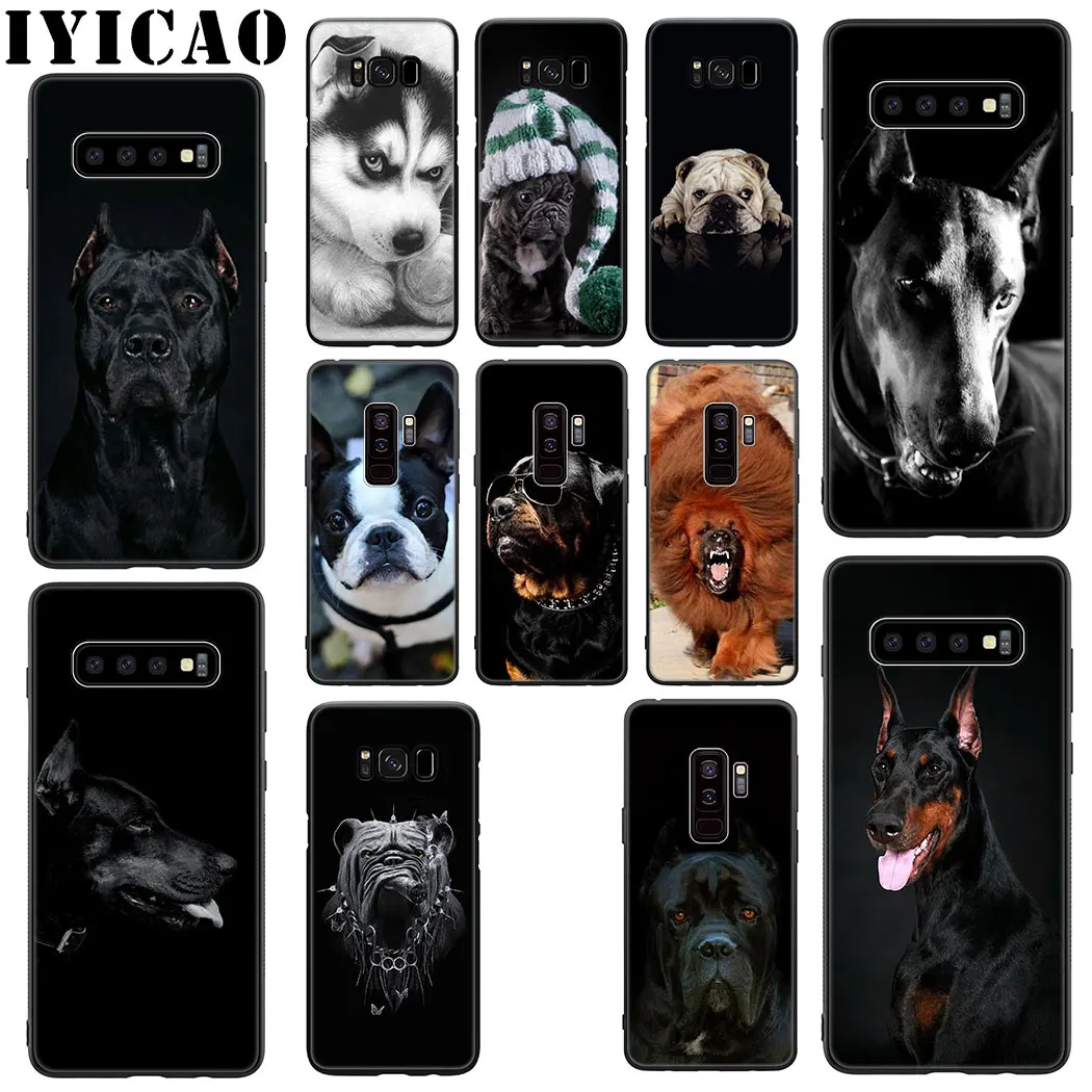 Doberman бульдог Собака Мягкий силиконовый чехол для Samsung Galaxy S20 S10 S9 S8 Plus Lite Ultra S10e S6 S7