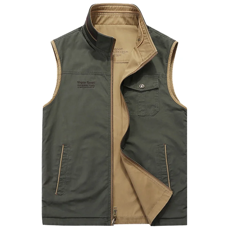 Spring New Outdoor Men's Vest Casual Clothing Fashion Thermal Business Jackets Man Autumn Sleeveless Jacket Tactical Work Vests sleeveless vest sleeveless vests fashionable vests casual jacket
