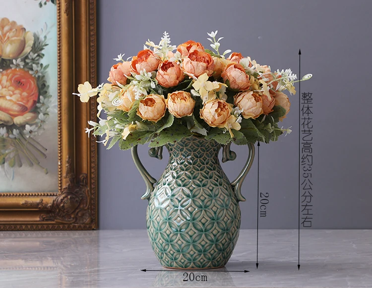 限定版☆セラミック花瓶，クリエイティブリビングルームの装飾シンプルフラワーアレンジャーヴィンテージ装飾 L024138 ｜生花とドライフラワー用のセラミックブック花瓶