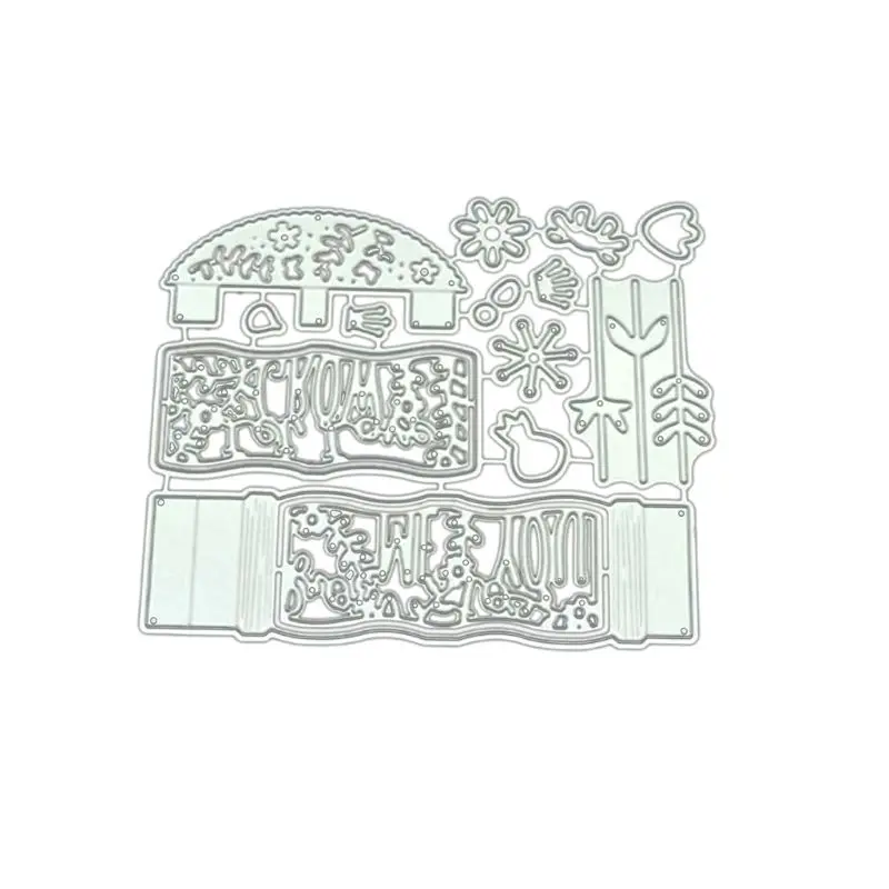 

Mini Garden DIY Metal Cutting Dies Stencil Scrapbooking Photo Album Stamp Paper Card Crafts Decor