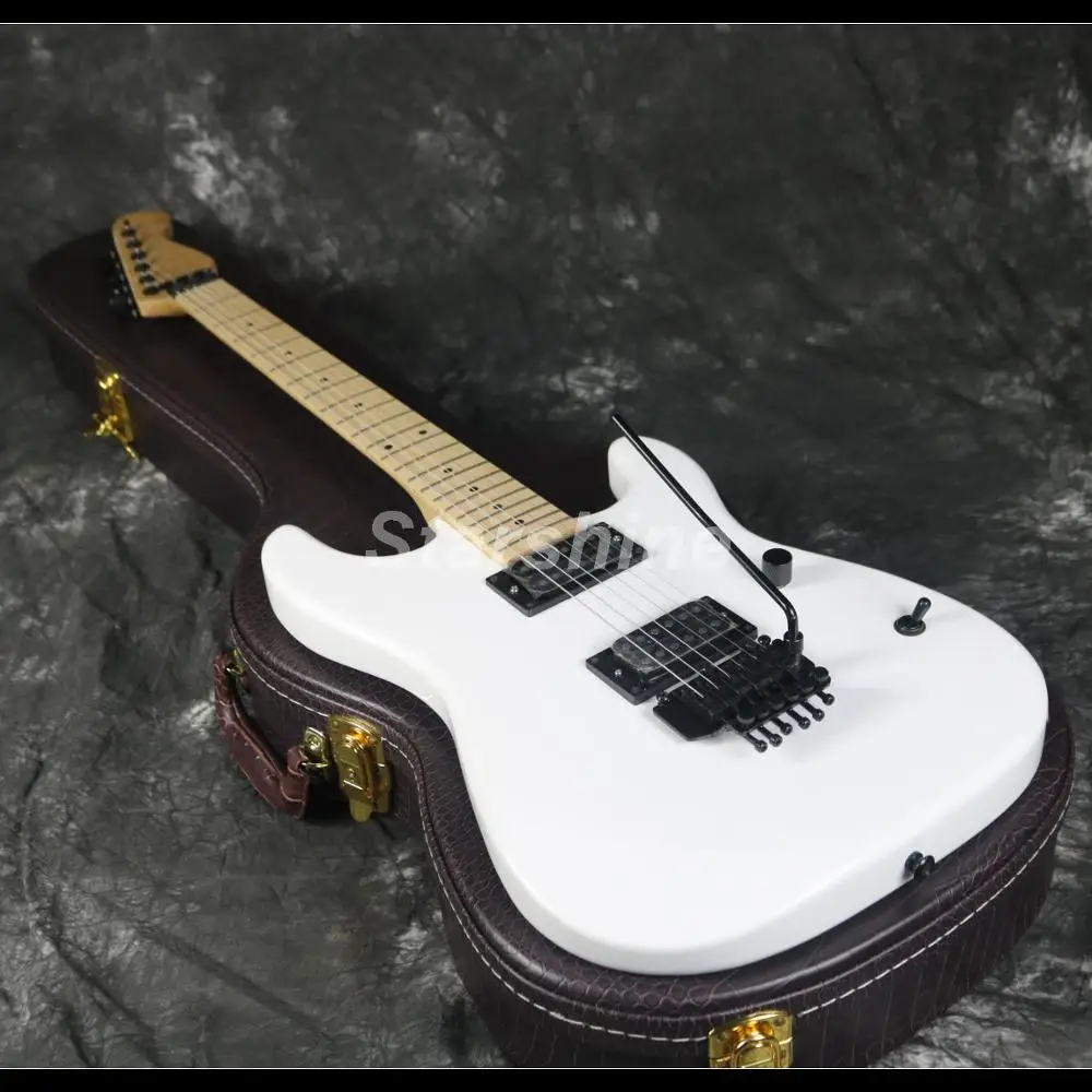 

2019 Hot Sell Chavl Electric Guitar Z-WS3 FR Bridge White Color Maple Neck Standard Size