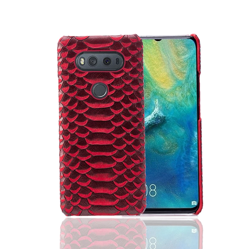 Чехол для телефона для LG V10 V20 V30 V40 V50 теплые окрашены, Имитация Текстуры змеиной кожи чехол ForG3 G4 G5 G6 G7 G8s K40 K50 Q6 Q7 Q Stylo4 ThinQ