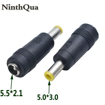

50pcs 5.5*2.1 Female to 5.0*3.0 Male AC DC Power Adapter Plug Connector dc jack Notebook Laptop for Samsung RV520 RV515 NP300V5A